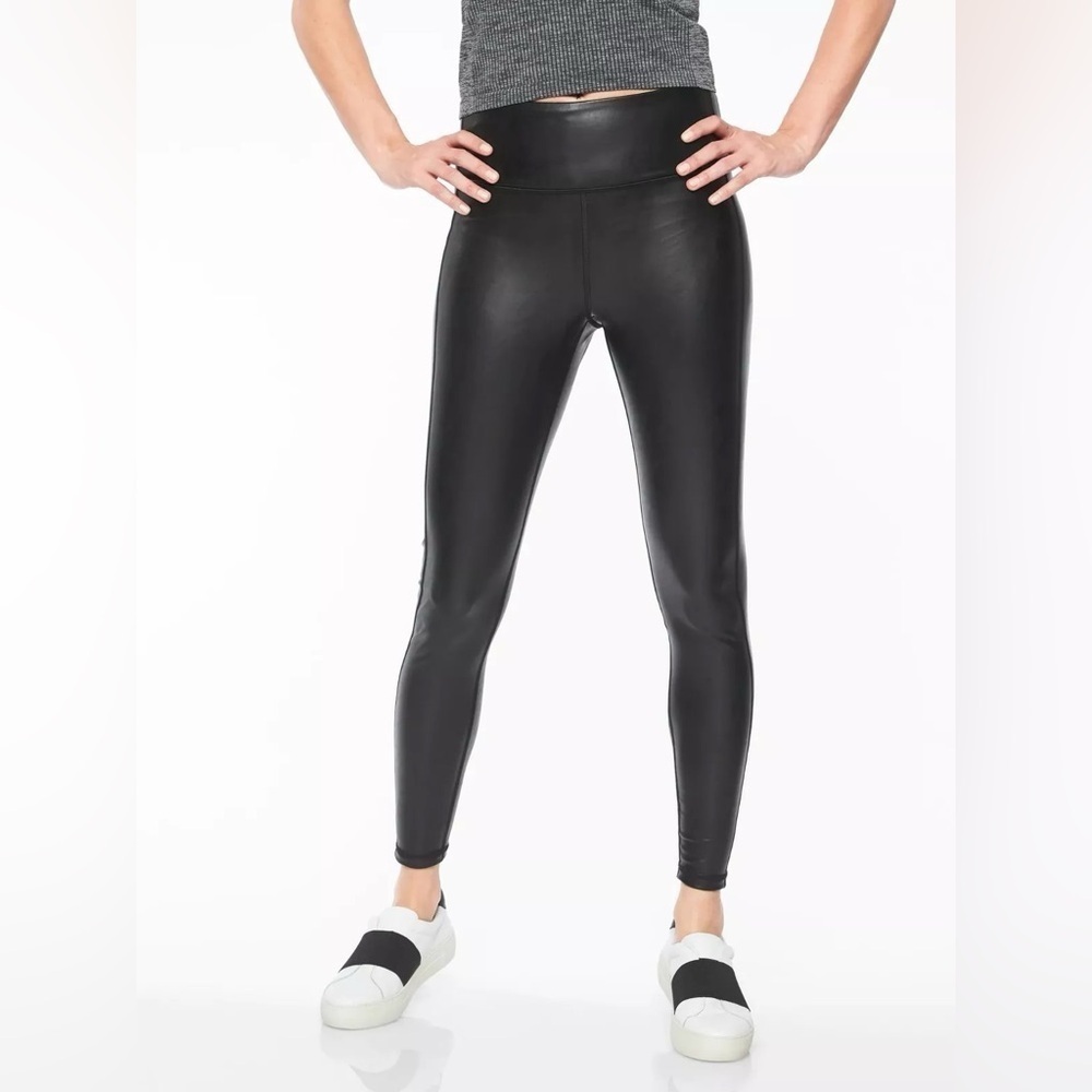 Athleta Black All Over Gleam Tight, Size XS